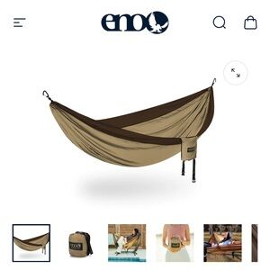 Burgundy/Taupe ENO Hammock